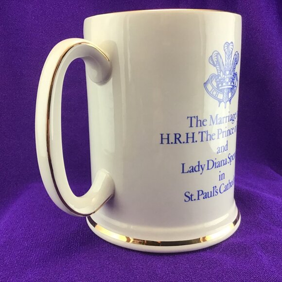 Royal Marriage Charles and Diana Beer Mug Tankard Oversized Coffee Mug 1981 - Picture 4 of 12